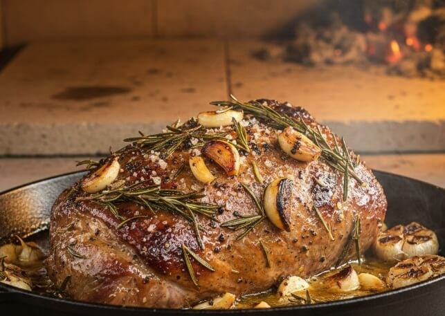 אסאדו בתנור עם רוזמרין ושום