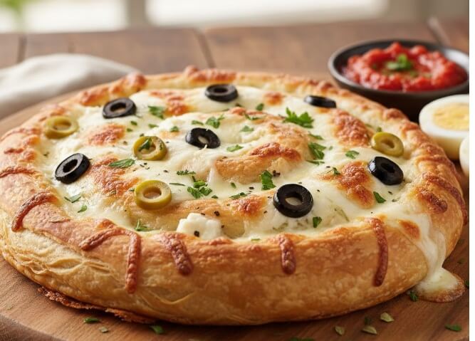 ג׳חנון גבינה וזיתים 