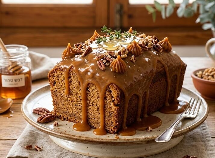     עוגת דבש עם ציפוי קרמל 