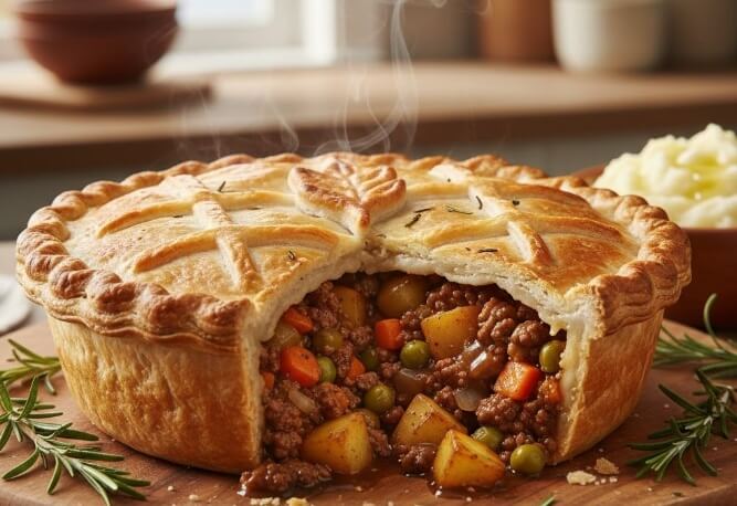 פשטידת בשר ותפוחי אדמה