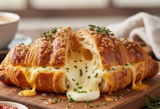 קרואסון מלוח עם גבינה