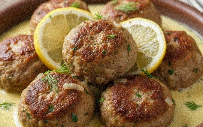   קציצות בקר ברוטב לימון