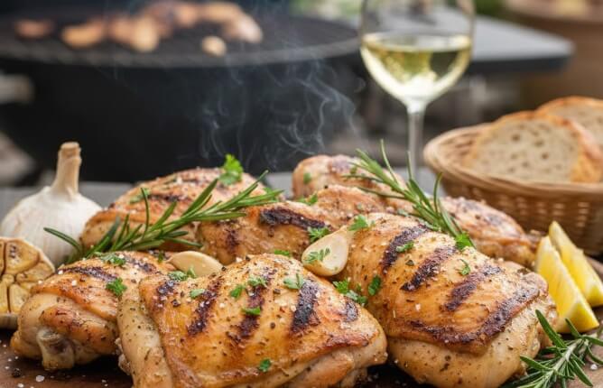  פרגיות בגריל עם שום ועשבי תיבול 