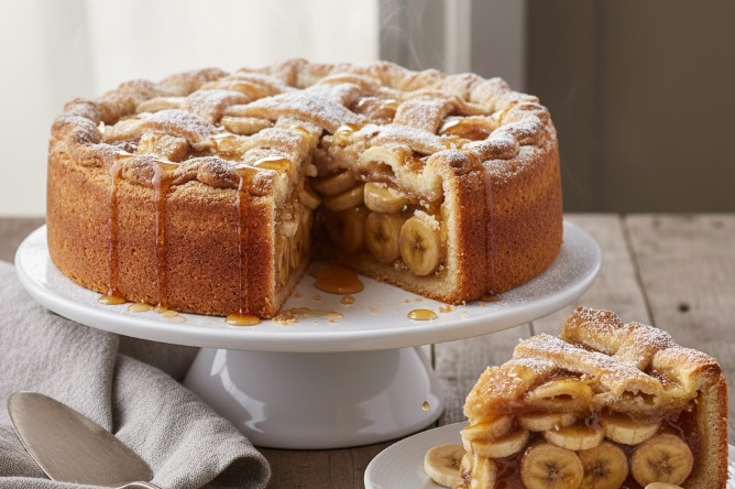 פאי דבש ובננות 