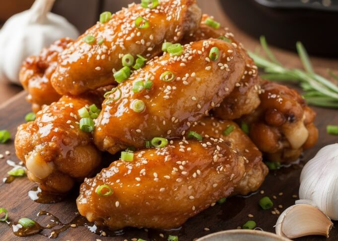  כנפיים בדבש ושום – מנה עסיסית, מבריקה ומלאת ניחוח 